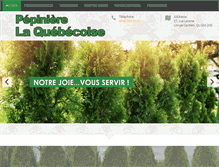 Tablet Screenshot of pepinierelaquebecoise.com
